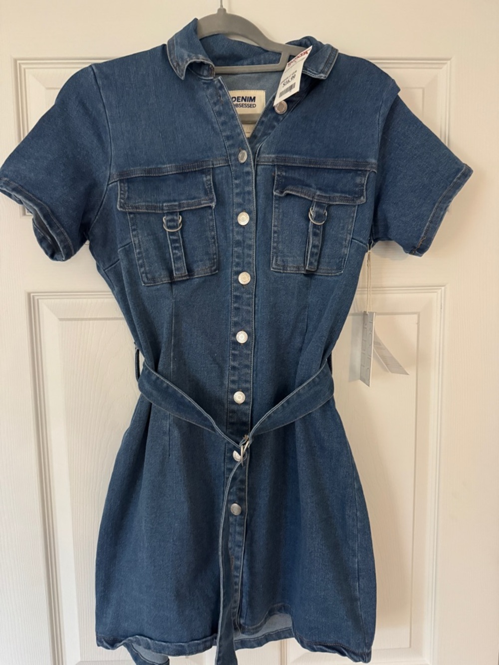 T.J.Maxx Denim Mini Dress in Dark Blue